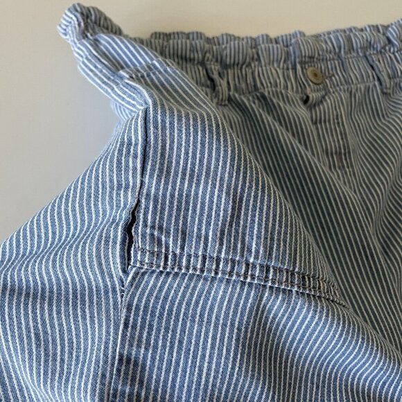 There Abouts Shorts Youth 18.5 P Plus Light Blue Pull On Shorts Striped Pockets - Picture 13 of 13